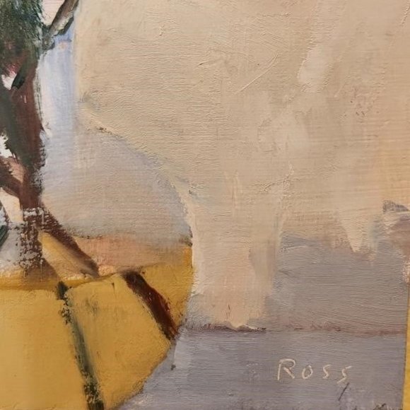 Flowers in Vase Oil on Board Robert Ross - Picture 6 of 6